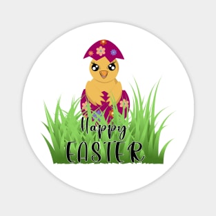 Happy yellow Easter Magnet